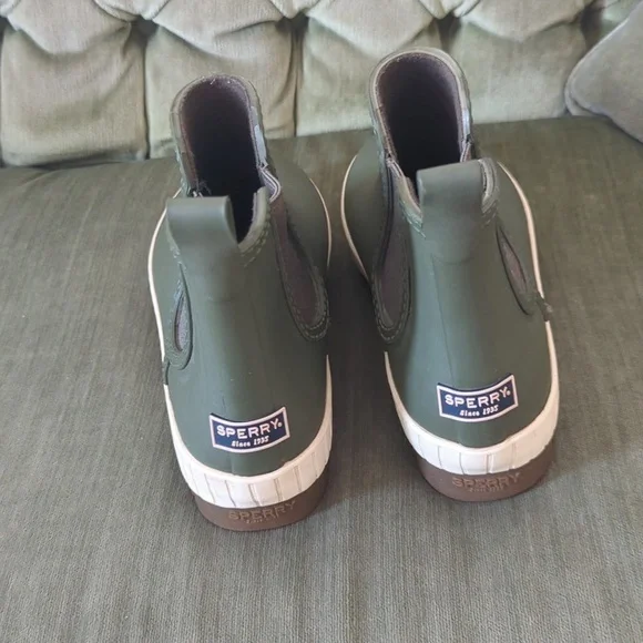 Sperry Torrent Chelsea Rain Boots Green - Picture 4 of 8